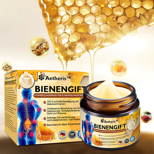 Offizieller Shop: 🔆🔆Aetheris™ Bienengift Sofortige Ultra Starke Schmerztherapie-Creme - (Bietet Schmerzlinderung bei Arthritis, Muskel-, Rücken-, Knie-, Schulter-, Hüft-, Handgelenks- und Handschmerzen)